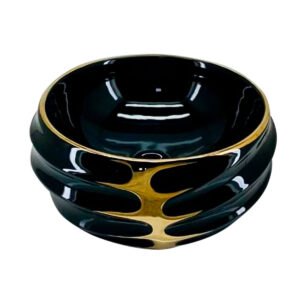 Lavamanos Negro/Dorado