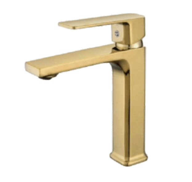 LLAVE LAVABO DORADO CORTA